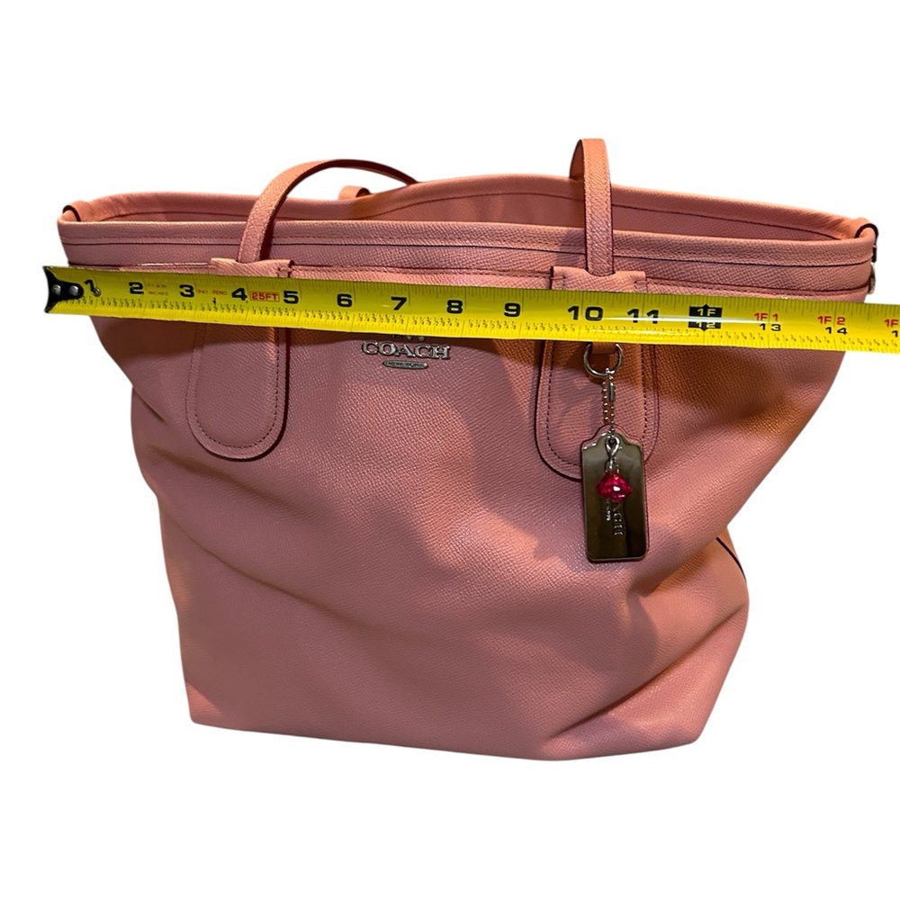 Coach 34522 Taxi Baby XGrain Pink Tote with Signature Charm and changing pad - Picture 3 of 16